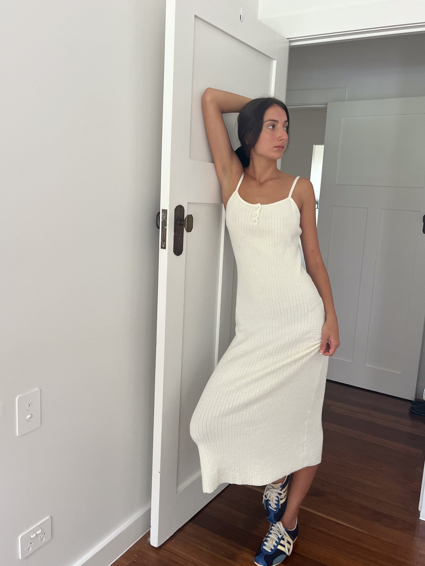 Dalia Midi Dress - Off White