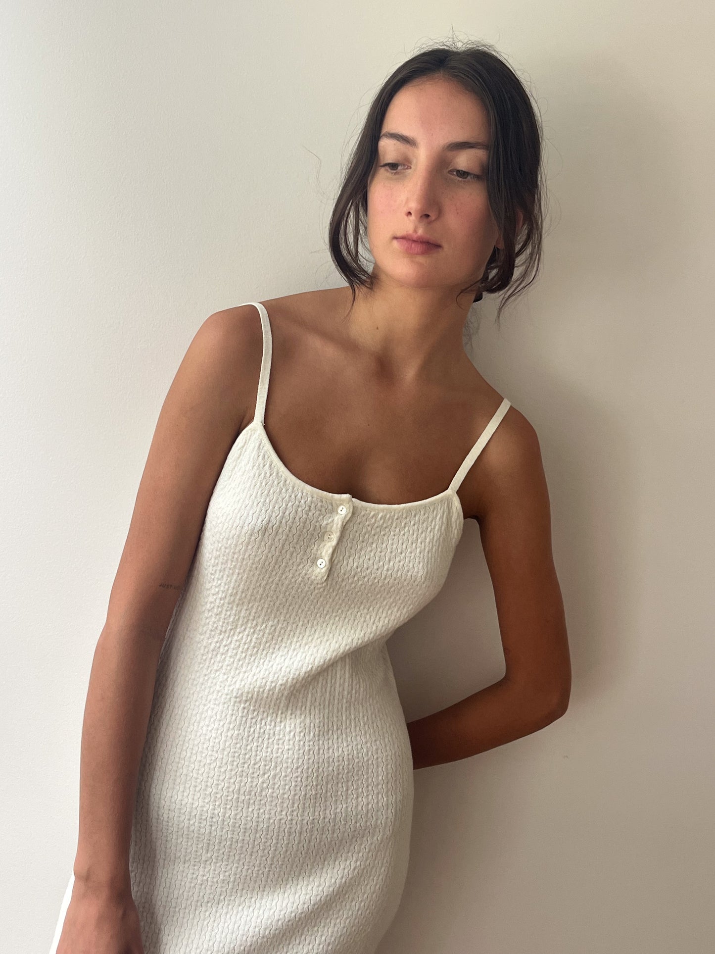 Dalia Midi Dress - Off White